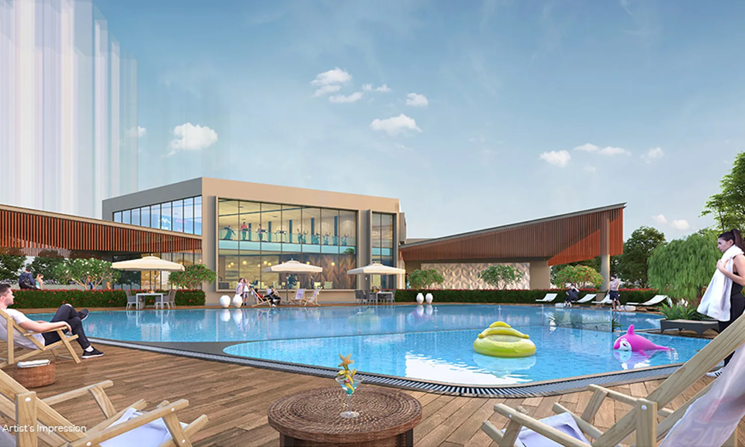 Wadhwa Wise City Panvel Swimming Pool